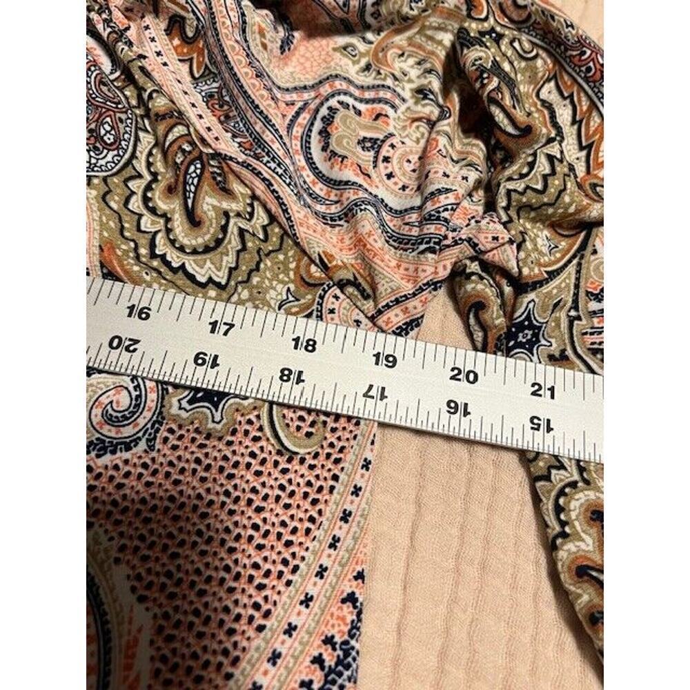 LILDY Drawstring Tie TUNIC Womens L / XL Multi Color Floral Pullover Polyester - Picture 9 of 10